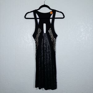 Wilster Black‎ Sequin & Studded Tank Top Size XS